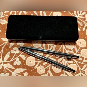 2 Cross Ballpoint Pens made in USA and case